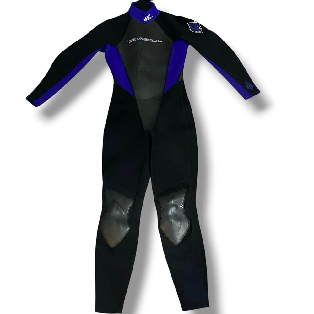 O'Neill Reactor Full Wetsuit Women's Size 8 Black and Blue 3/2 mm